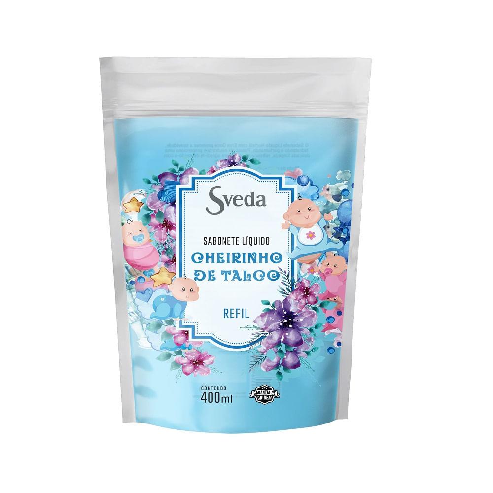Refil Sabonete Liquido Sveda Cheiro de Talco 400ml - 1