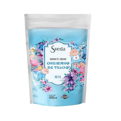 Refil Sabonete Liquido Sveda Cheiro de Talco 400ml