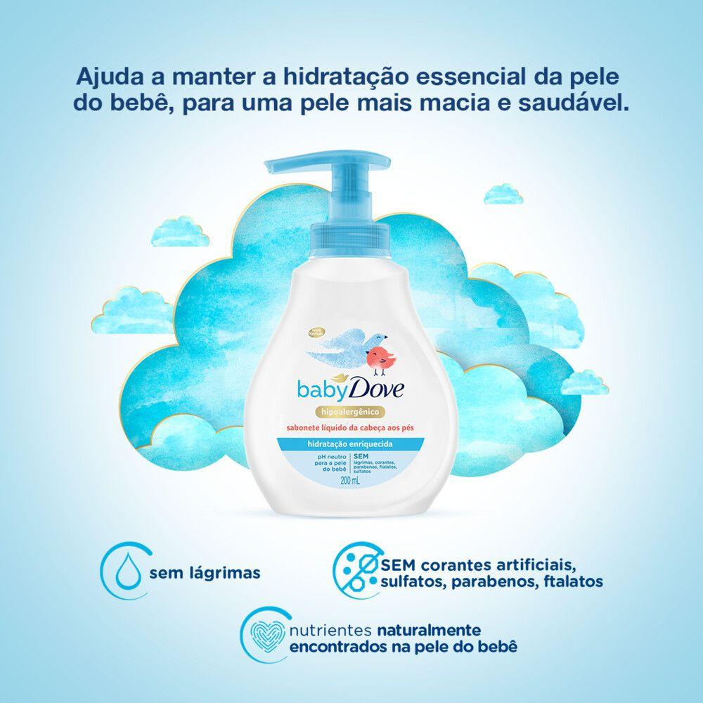 Sabonete Líquido Dove Baby Hidratação Enriquecida 200ml - 6