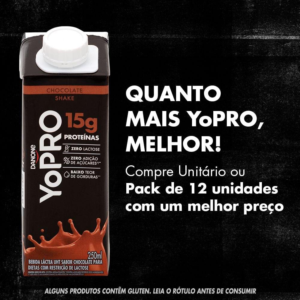 YoPRO Bebida Láctea UHT Sabor Chocolate 15g de proteínas 250ml - 4