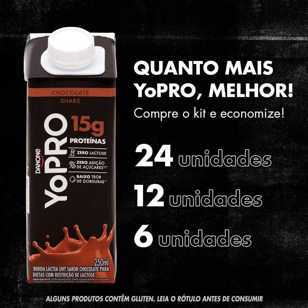 YoPRO Bebida Láctea UHT Sabor Chocolate 15g de proteínas 250ml - 7