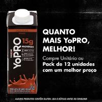 YoPRO Bebida Láctea UHT Sabor Chocolate 15g de proteínas 250ml
