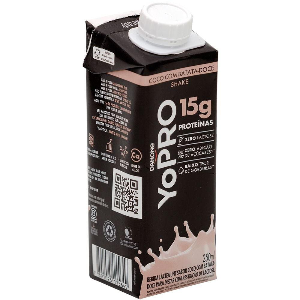 Yopro Bebida Láctea Coco com Batata Doce 15g de Proteínas 250ml - 3