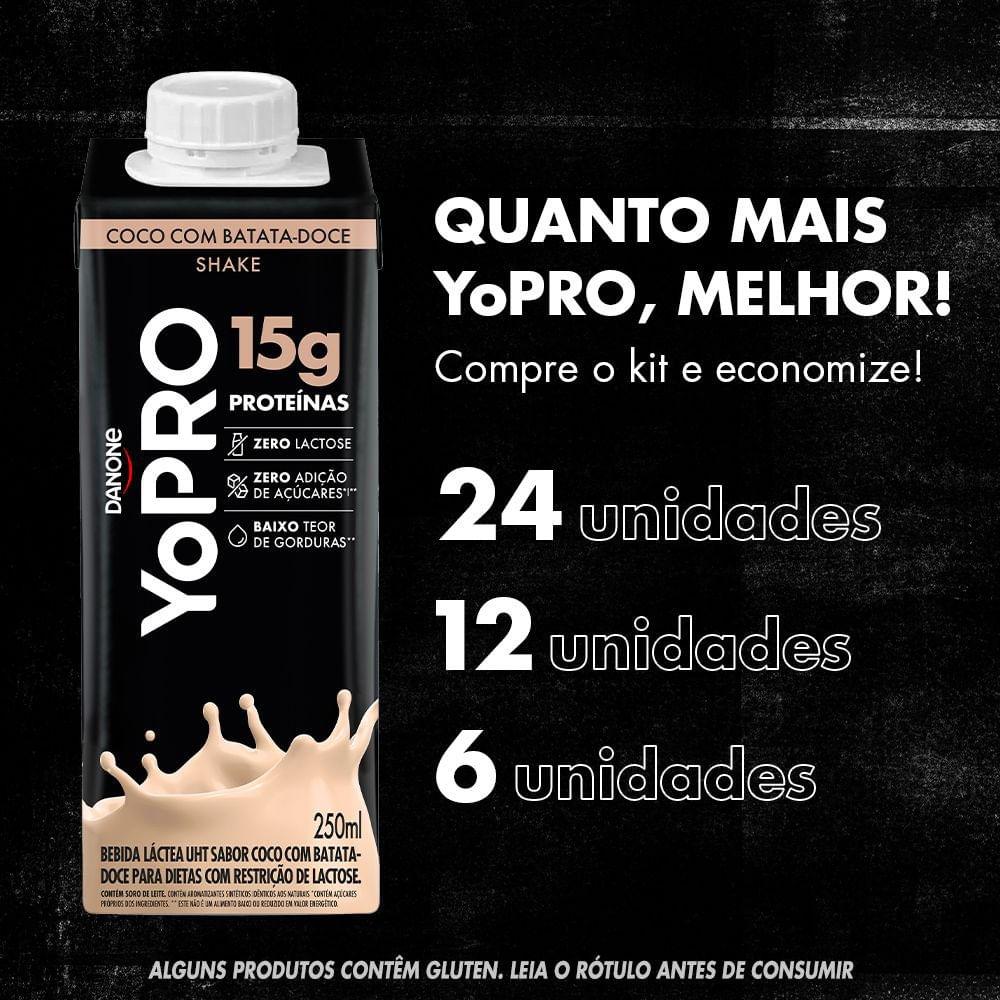 Yopro Bebida Láctea Coco com Batata Doce 15g de Proteínas 250ml - 6