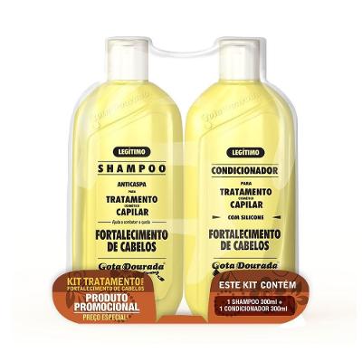Shampoo+Condicionador Gota Dourada Fortalecimento 300ml