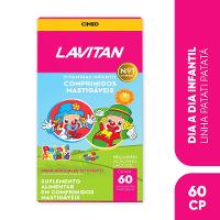Vitamina Infantil Mastigável Tutti-Frutti Lavitan Patati Patatá com 60 Comprimidos - 1