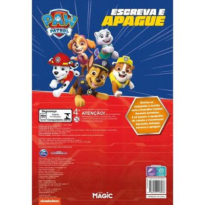 Brinquedo Lousa Mágica Magic Kids Patrulha Canina Escreva e Apague