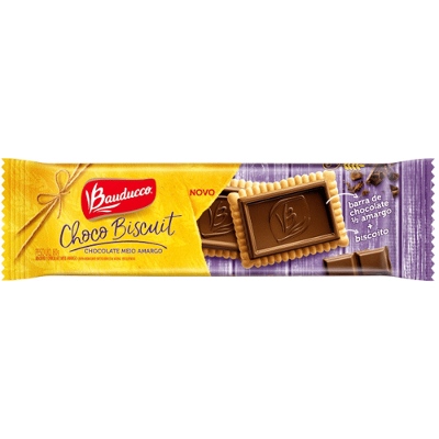 Biscoito Bauducco 80g Chocolate Meio Amargo