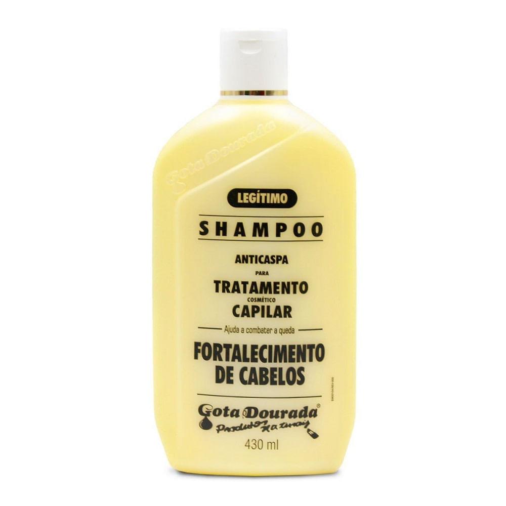 Shampoo Gota Dourada Anticaspa Fortalecimento de Cabelos 430ml - 1