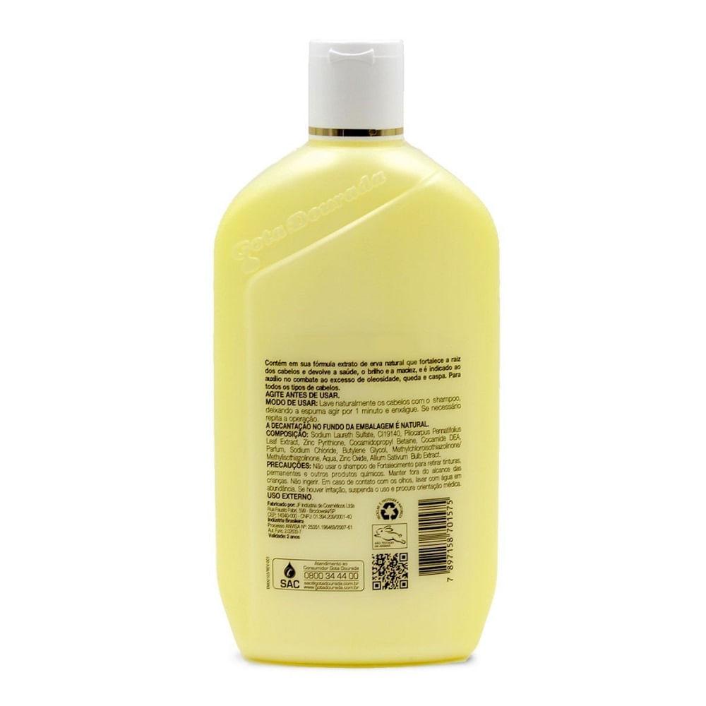 Shampoo Gota Dourada Anticaspa Fortalecimento de Cabelos 430ml - 2