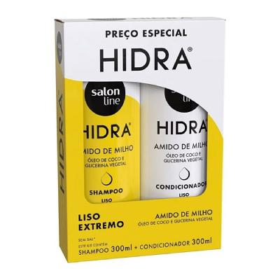 Shampoo+Condicionador Salon Line Hidra Super Liso Vegano 300ml