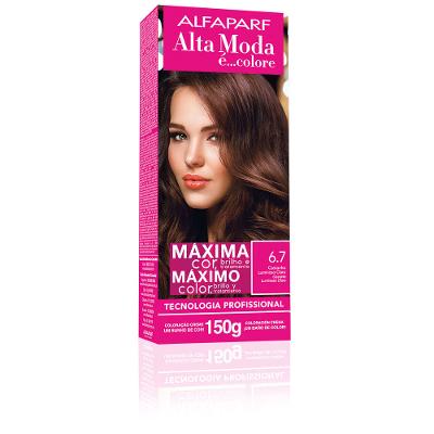 Tintura Alta Moda 6.7 Castanho Luminoso Claro