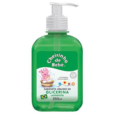 Sabonete Líquido Infantil Cheirinho De Bebe Lavandita 250 Ml.