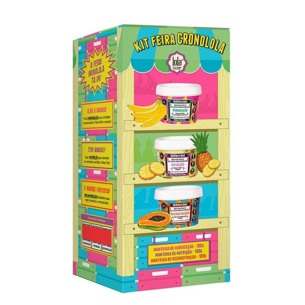Máscara Capilar Lola Bemdita Ghee Feira Cronolola 3 Unidades Com 100g - 1