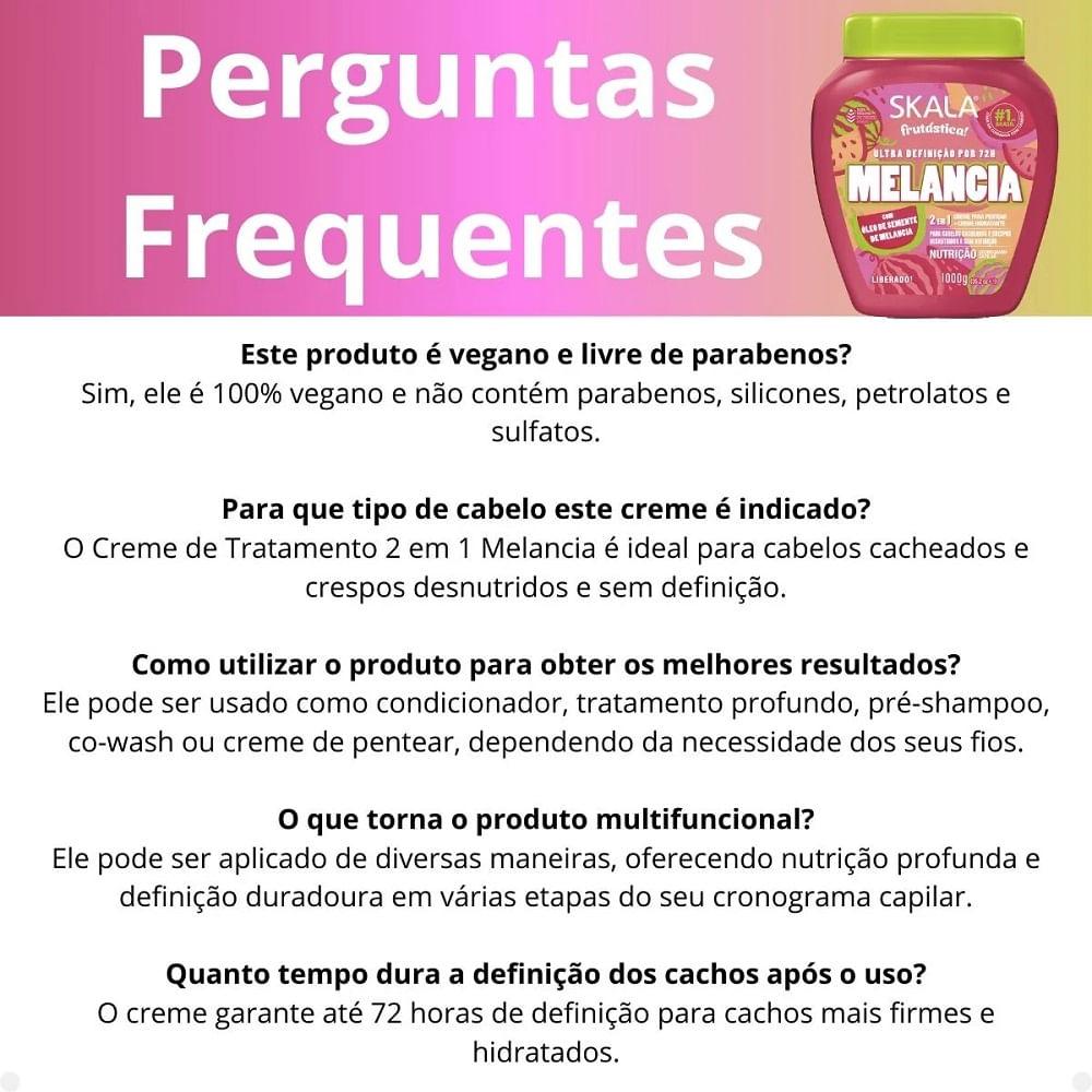 Creme Tratamento Skala 2 em 1 Melancia 1kg - 7