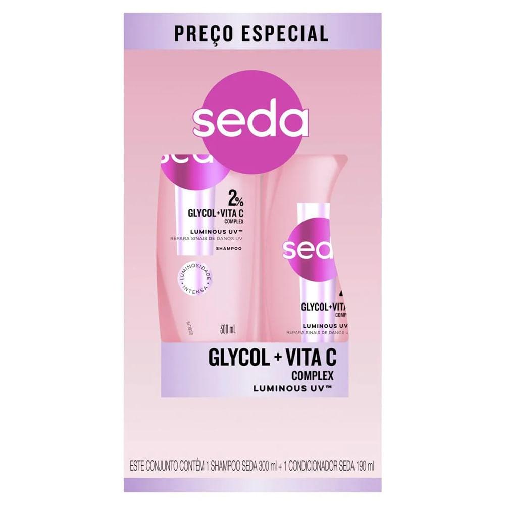 Seda Luminous UV Shampoo 300ml + Condicionador 190ml - 1