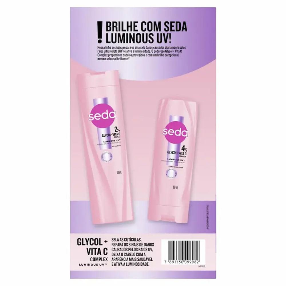Seda Luminous UV Shampoo 300ml + Condicionador 190ml - 3