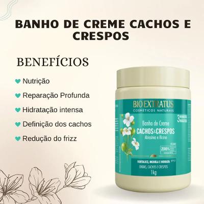 Máscara Capilar Bio Extratus Cachos e Crespos 1Kg