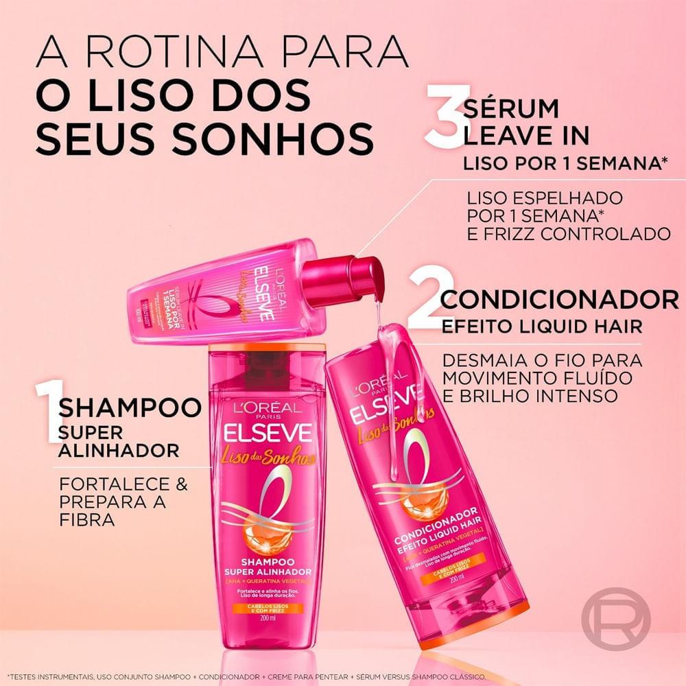 Shampoo Elseve Liso dos Sonhos Super Alinhador 200ml - 7