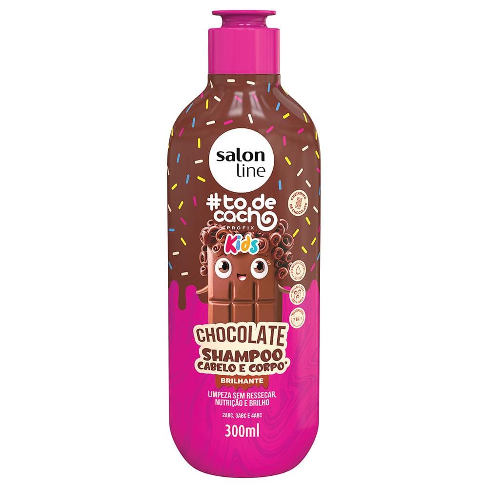 Kit Shampoo Salon Line Kids To De Cacho Chocolate 300ml + Condicionador 200ml - 2