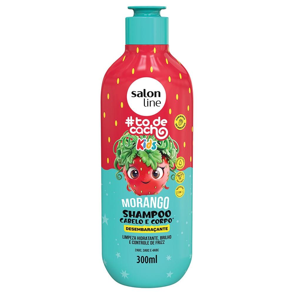 Kit Shampoo Salon Line Kids To De Cacho Morango 300ml + Condicionador 200ml - 2