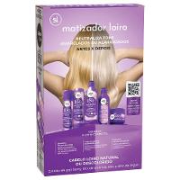 Kit Shampoo Salon Line Meu liso Matizador Loiro Desamarelador 300ml + Condicionador 200ml - 2