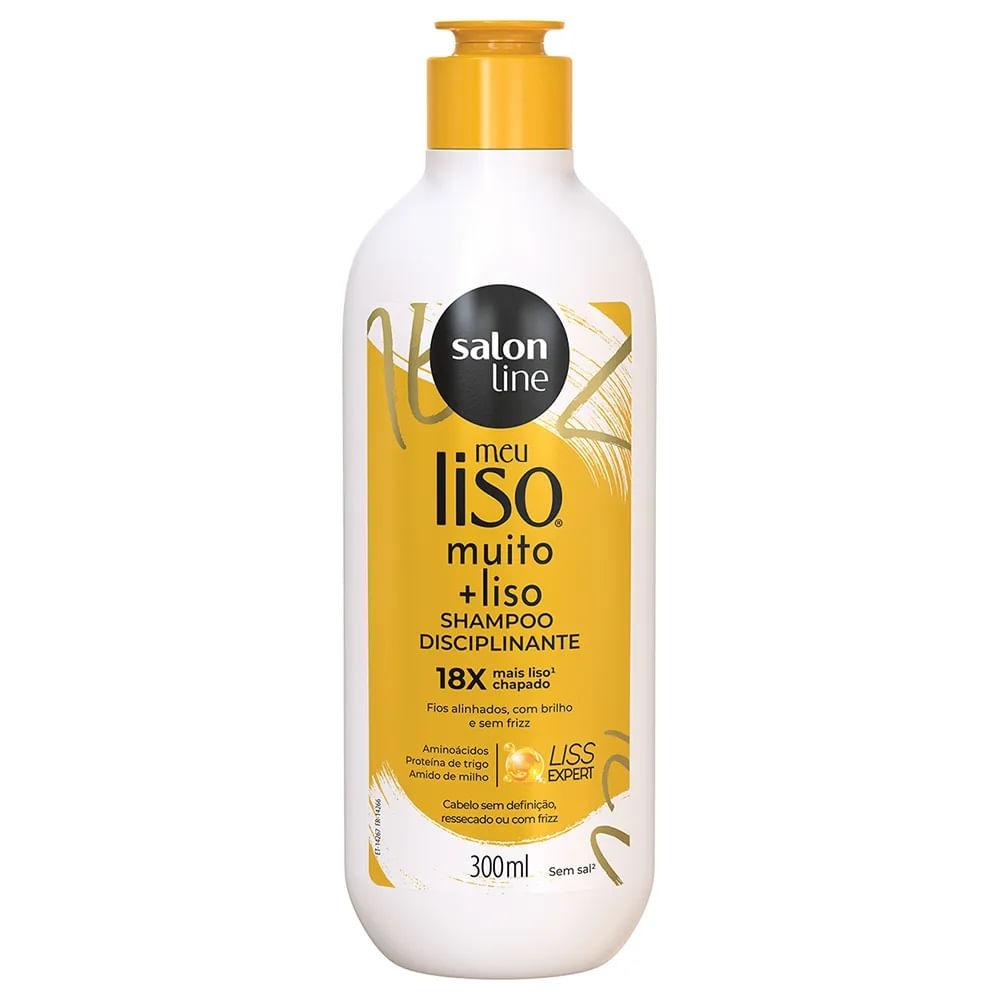 Kit Shampoo Salon Line Meu Liso Muito + Liso 300ml + Condicionador 200ml - 3