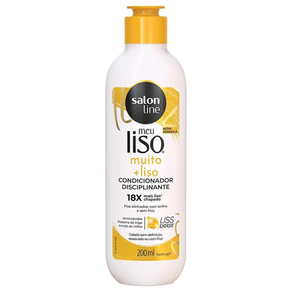 Kit Shampoo Salon Line Meu Liso Muito + Liso 300ml + Condicionador 200ml - 4