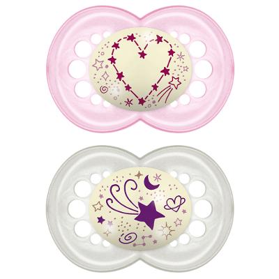 Chupeta Mam Night&Day Girls +6 Meses Tamanho 2 2 Unidades