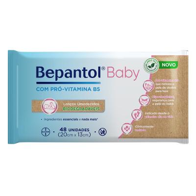 Lenço Umedecido Bepantol Baby Biodegradáveis 48 Unidades