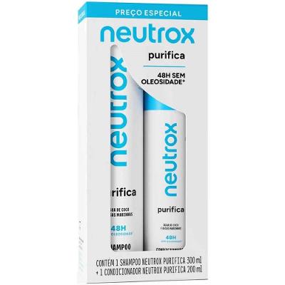 Kit Shampoo Neutrox Purifica 300ml + Condicionador 200ml