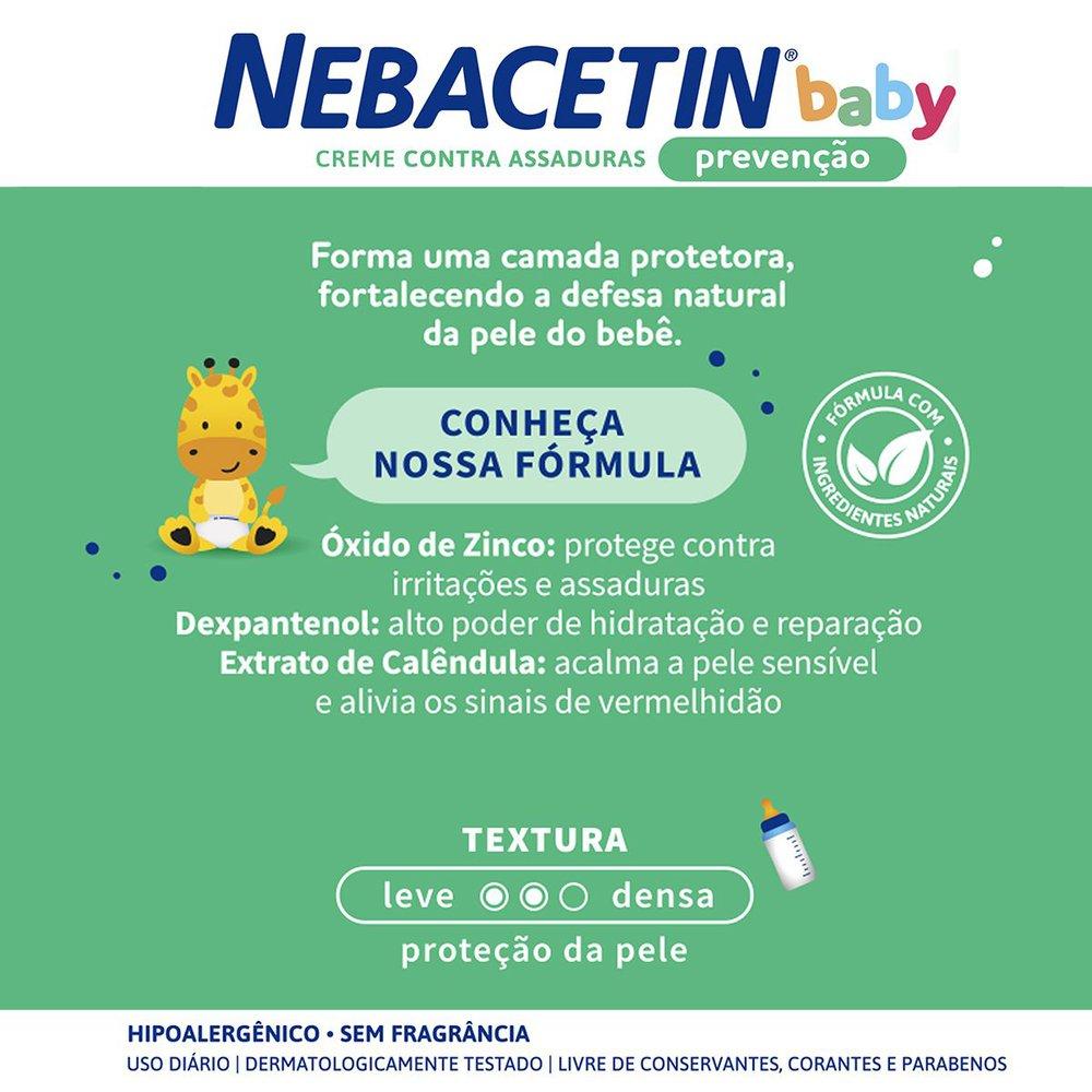 Creme para Assadura Nebacetin Baby Prevenção 30g - 3