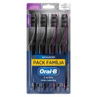 Escova de Dente Oral-B 5 Ações Com Carvão Advanced Macia 4 Unidades - 2