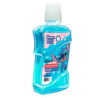Antisséptico Bucal Infantil Dentalclean Stitch Sabor Morango 300ml