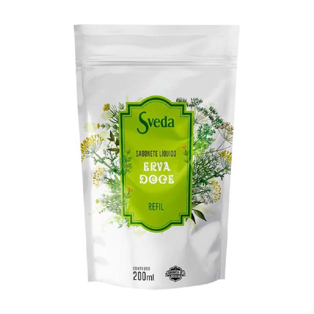 Refil Sabonete Líquido Sveda Erva Doce 200ml - 1