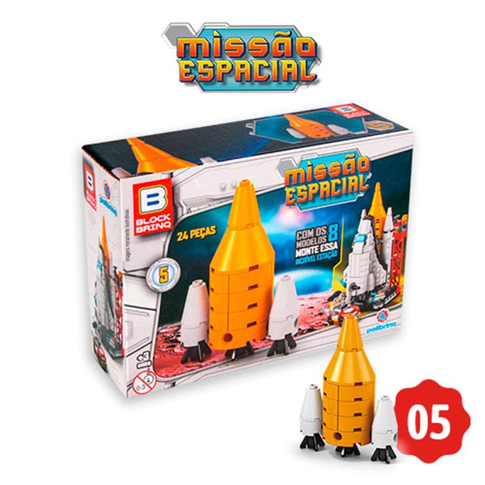 Blocos de Montar Polibrinq Missão Espacial Sortido - 5