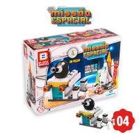 Blocos de Montar Polibrinq Missão Espacial Sortido