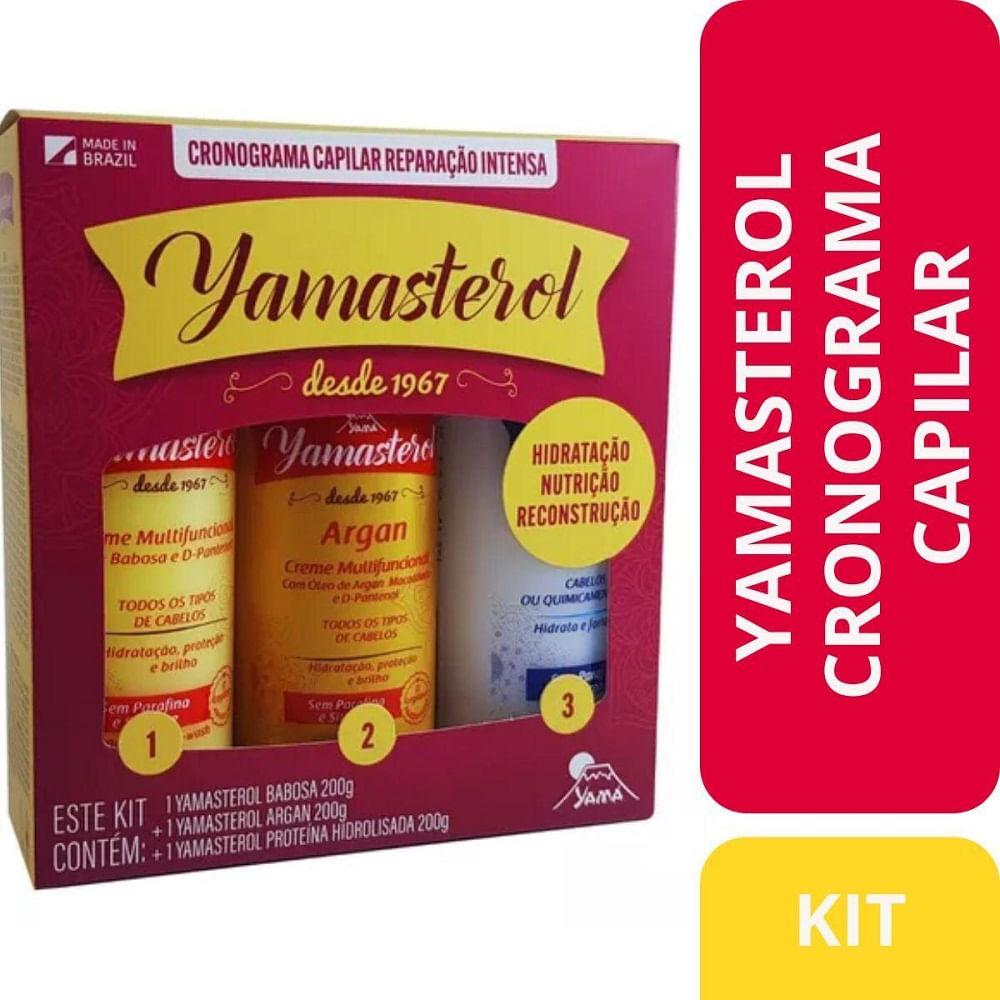Kit Cronograma Capilar Yamasterol Reparação Intensa 3 Unidades 200ml Cada - 2