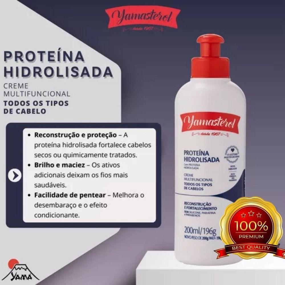 Kit Cronograma Capilar Yamasterol Reparação Intensa 3 Unidades 200ml Cada - 6