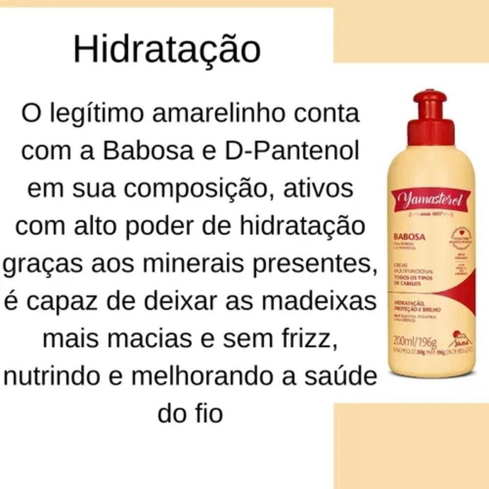 Kit Cronograma Capilar Yamasterol Hidratação Total 3 Unidades 200ml Cada - 4