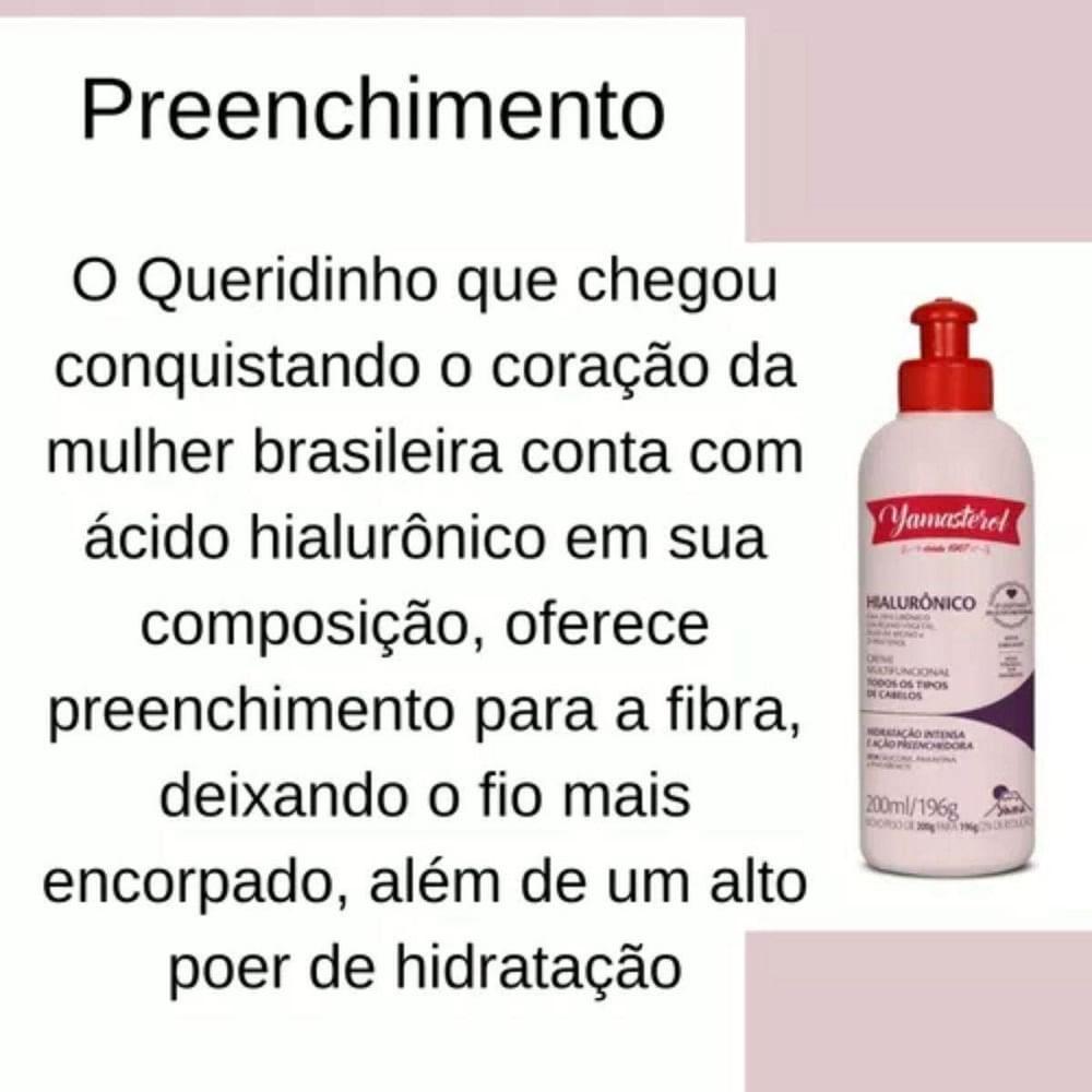 Kit Cronograma Capilar Yamasterol Hidratação Total 3 Unidades 200ml Cada - 5
