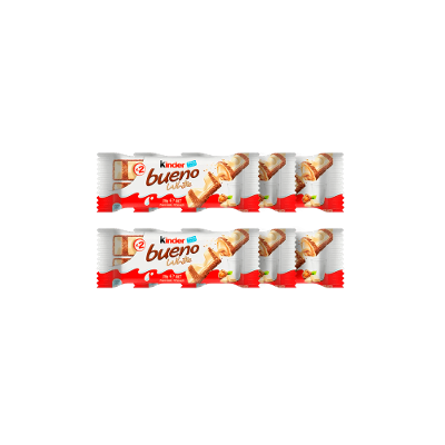Kit 6 Chocolates Kinder Bueno White 2 Unidades Cada