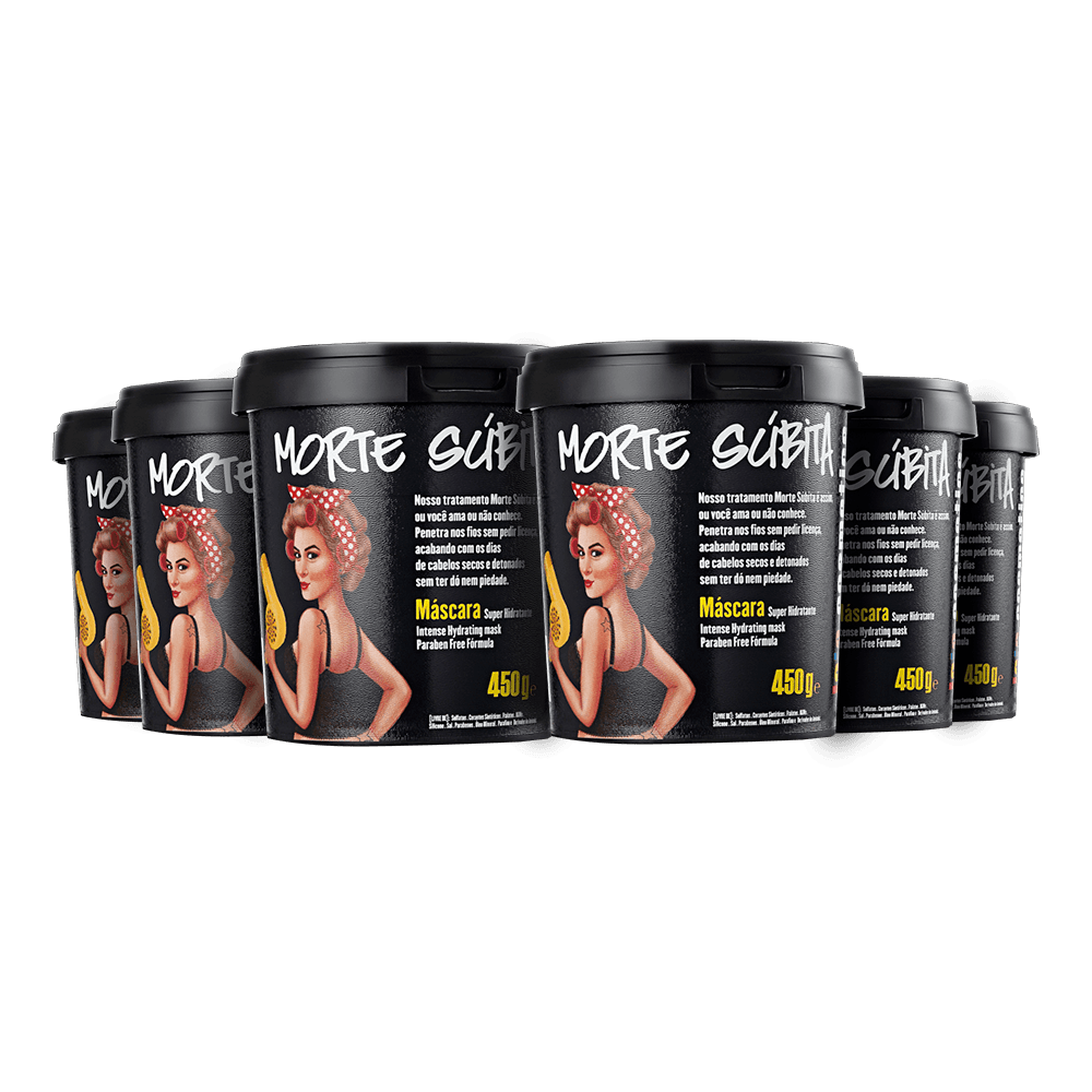 Kit 6 Máscaras Capilares Lola Morte Subita 450g Cada - 1