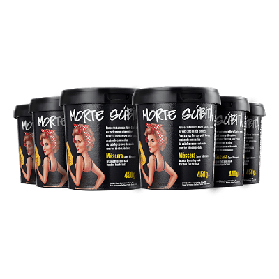 Kit 6 Máscaras Capilares Lola Morte Subita 450g Cada