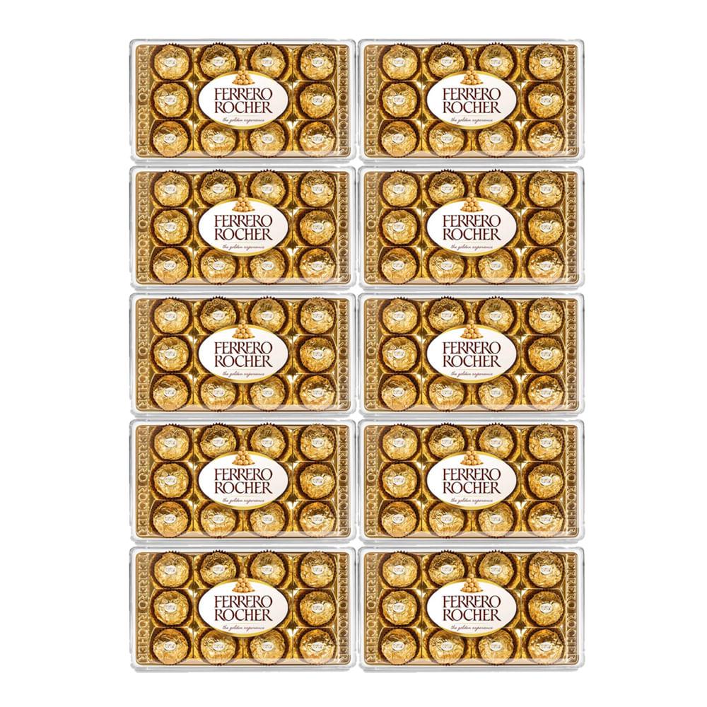 Kit Com 10 Bombom Ferrero Rocher 12 Unidades - 1