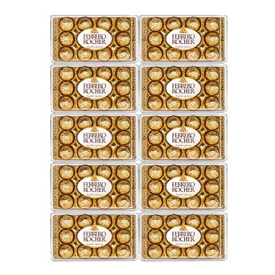 Kit Com 10 Bombom Ferrero Rocher 12 Unidades