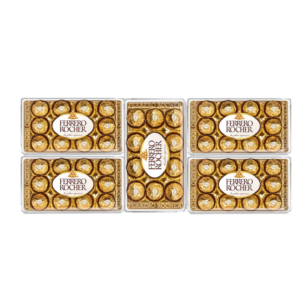 Kit Com 5 Bombom Ferrero Rocher 12 Unidades - 1