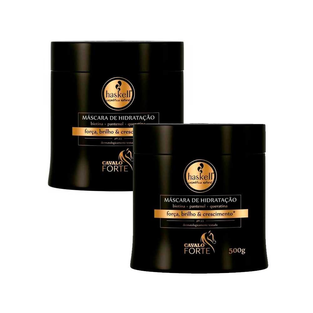 Kit 2 Máscara Capilar Haskell Cavalo Forte 500g cada - 1