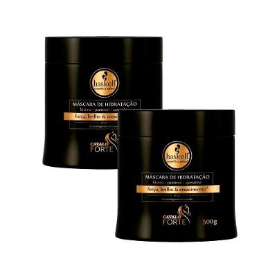 Kit 2 Máscara Capilar Haskell Cavalo Forte 500g cada