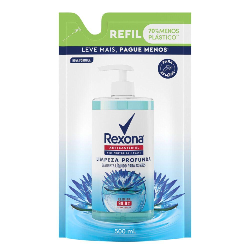 Sabonete Líquido Rexona Antibacterial Limpeza Profunda Para As Mãos Refil 500 ml - 2
